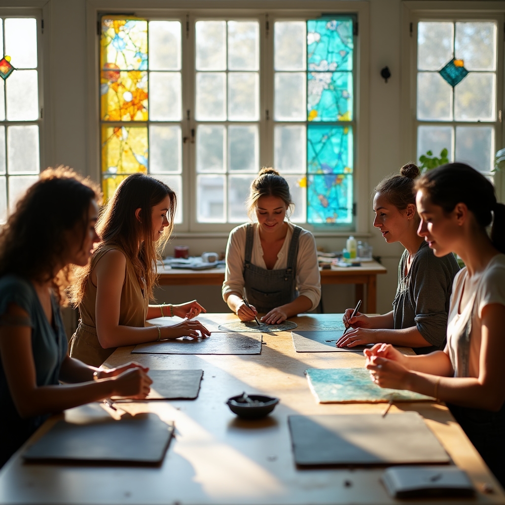 Atelier de formation aux techniques du vitrail