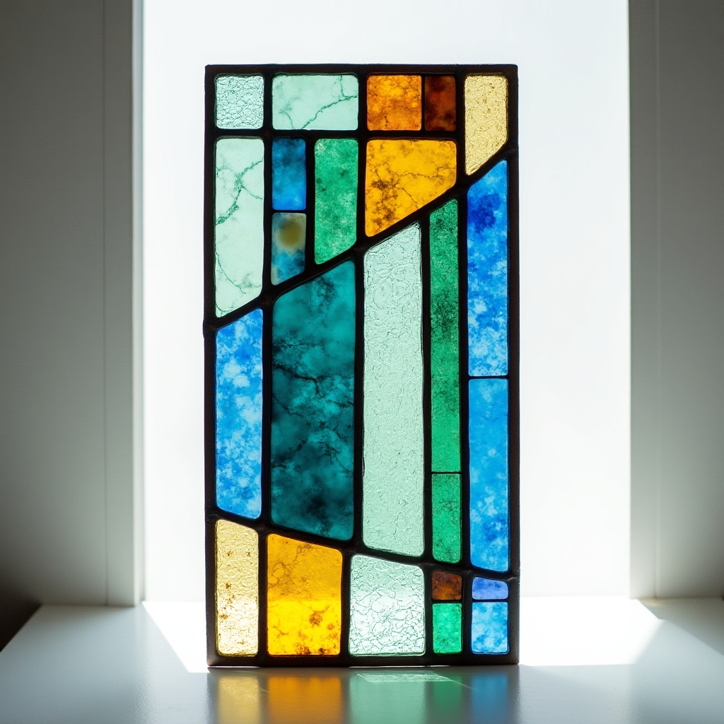 Pièce unique en vitrail